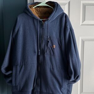 Coleman Blue Outerwear with Brown Fleece